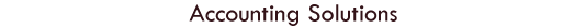 accounting solutions